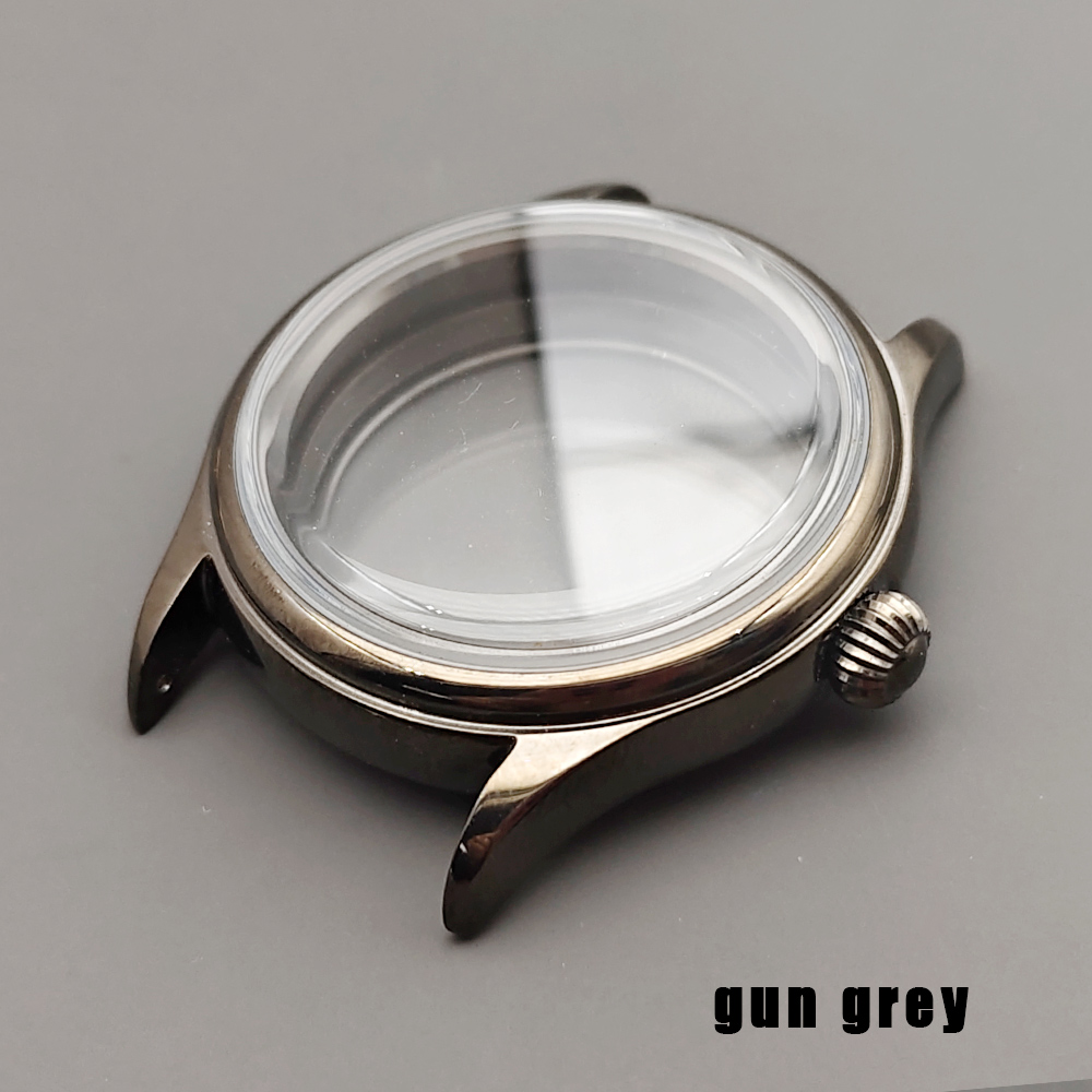 Exhibition Caseback - 38mm Silah Grisi Klasik NH35 Saat