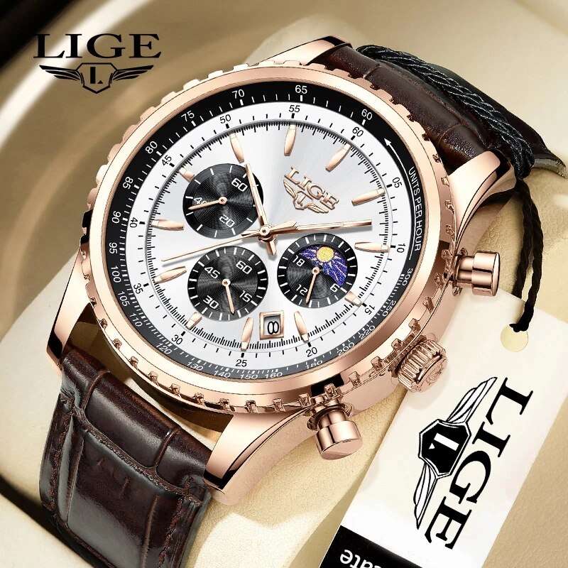 Luxury Watch Life - LIGE yeni Mens saatler üst marka