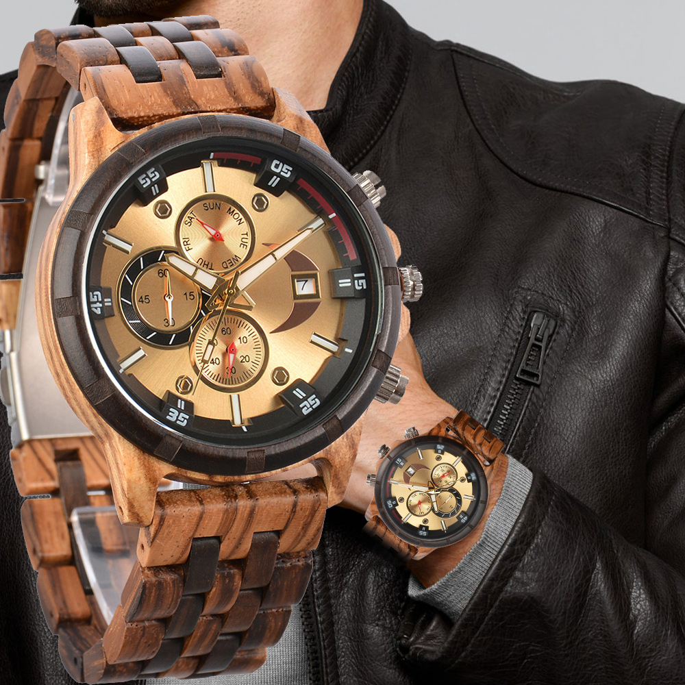 Luxury Watch Affordable - Adamın saatleri ahşap saat kayışı kol