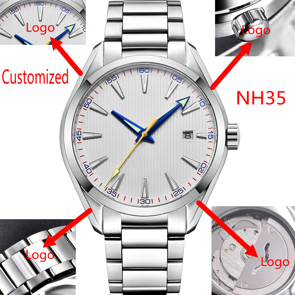 Luxury Watch Logos - Özel Logo 41mm Erkekler Miyota/NH35 Otomatik
