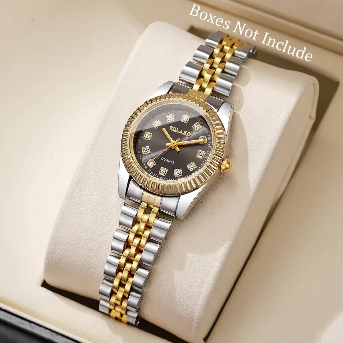 Luxury Watch Organizer - Moda Taklidi Kadın Kuvars İzle Lüks