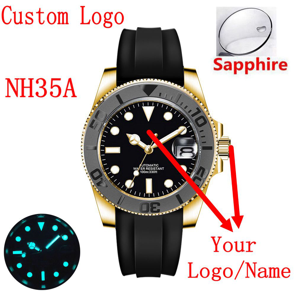 Luxury Watch Logos - Özel logo 40mLuxury NH35/ Miyota Otomatik
