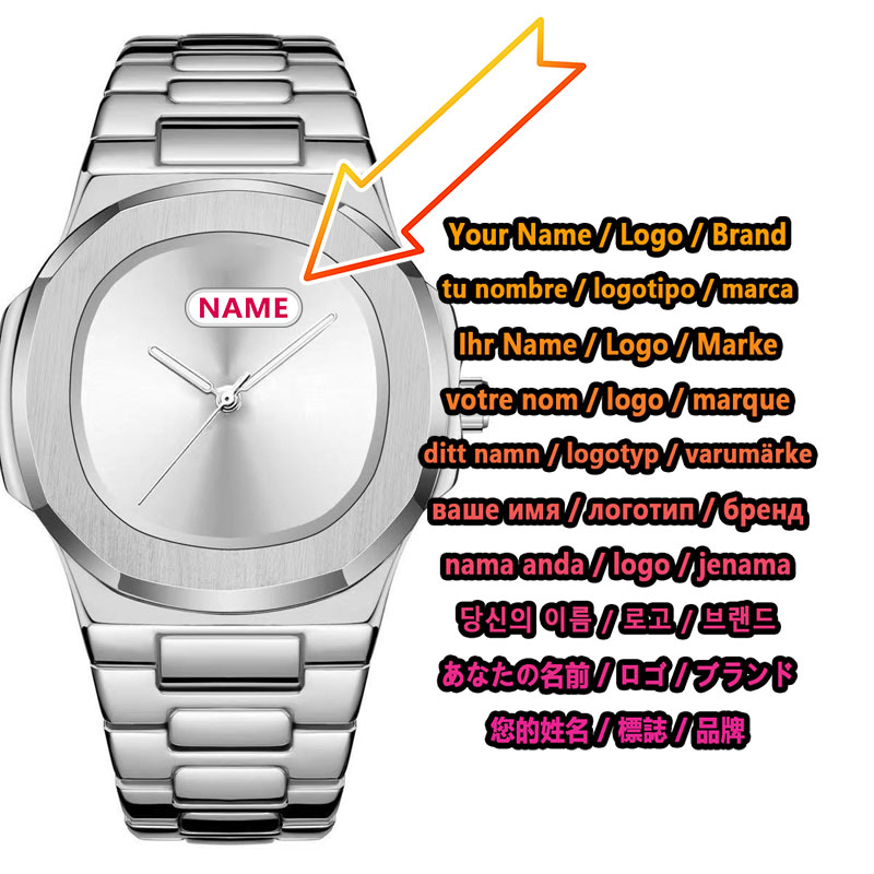 Luxury Watch Logos - Özel Logo Erkek Kuvars Saat Minimalist