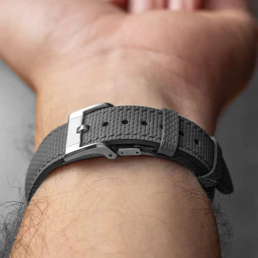 Luxury Watch Logos - Deployant Tokalı Saat Kayışı Yaylı Deployant