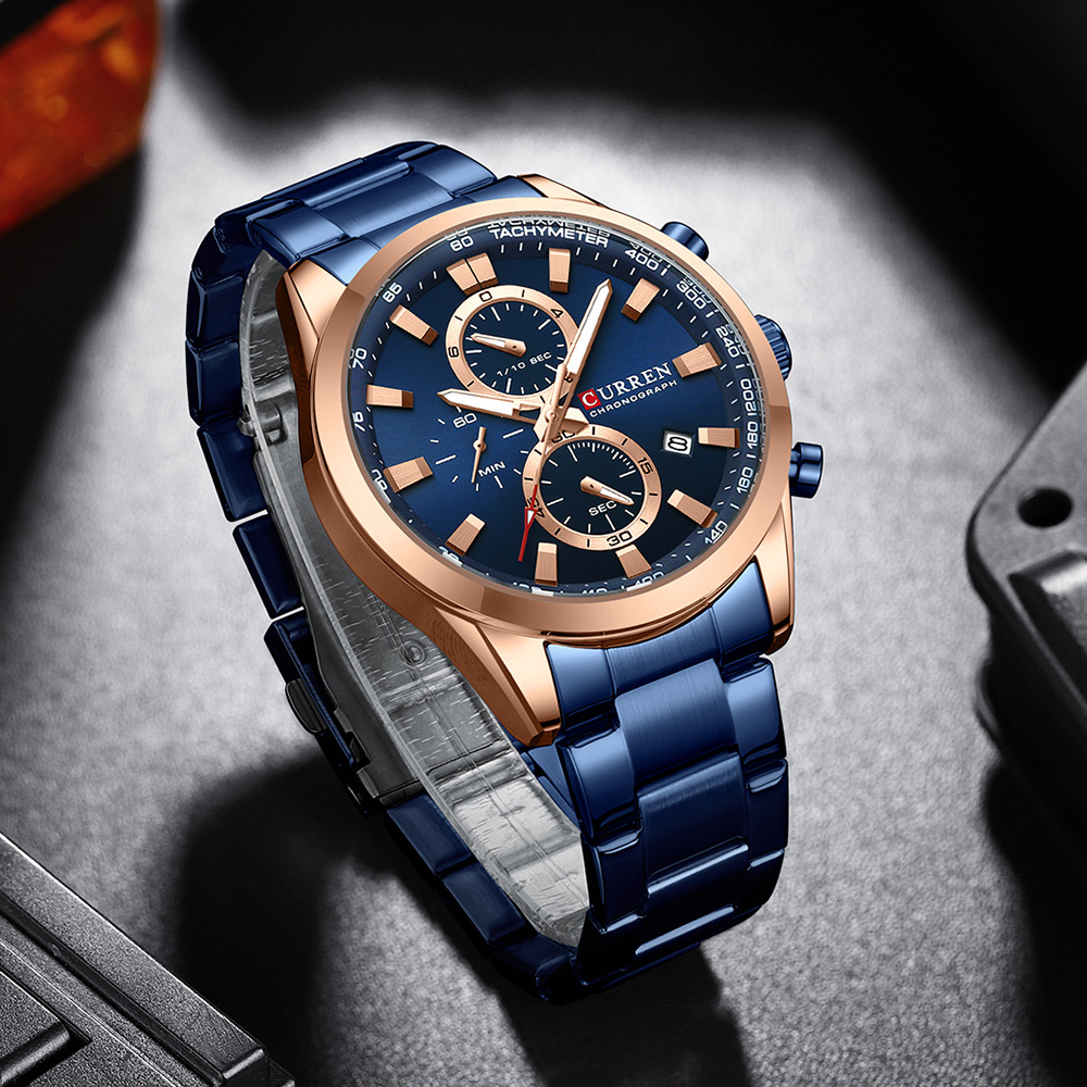 CURREN Lüks Moda Kronograf Su  - Luxury Watch Life incelemesi ve fiyatı