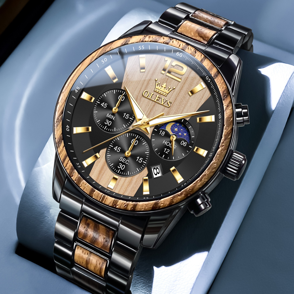 OLEVS erkek saatler lüks oriji - Best Luxury Quartz Watch incelemesi ve fiyatı