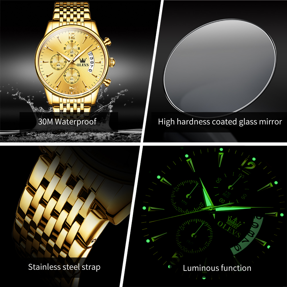 OLEVS Marka Lüks Altın Quartz  - Luxury Watch Affordable incelemesi ve fiyatı