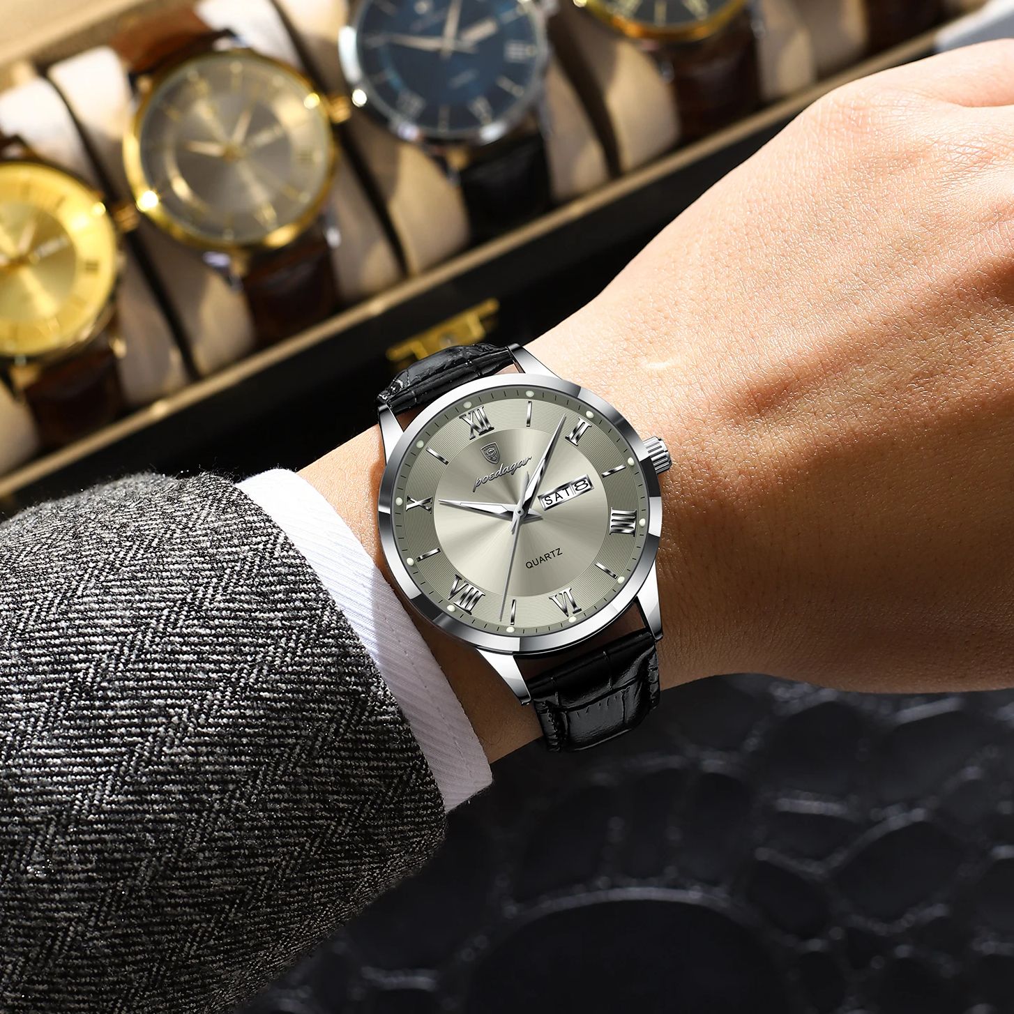 POEDAGAR Lüks Moda erkek Quart - Luxury Watch Life incelemesi ve fiyatı