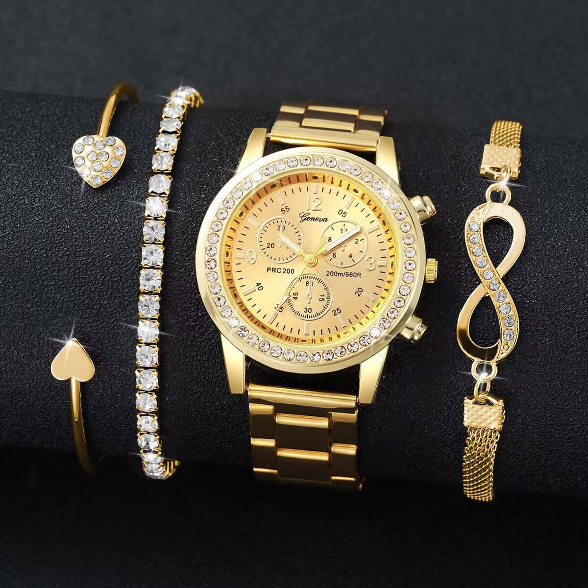 4 adet/takım lüks taklidi kadı - Luxury Watch Organizer incelemesi ve fiyatı