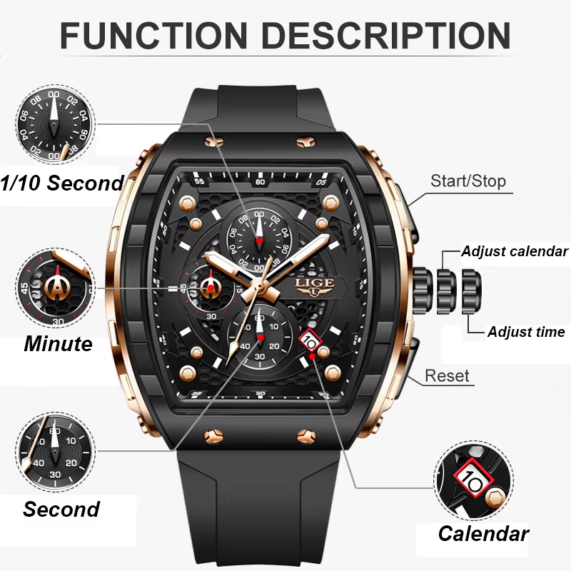 LIGE Üst Düzey Marka Lüks Erke - Luxury Watch Affordable incelemesi ve fiyatı